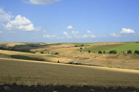 Fields and countryside near Varnentsi in Bulgaria